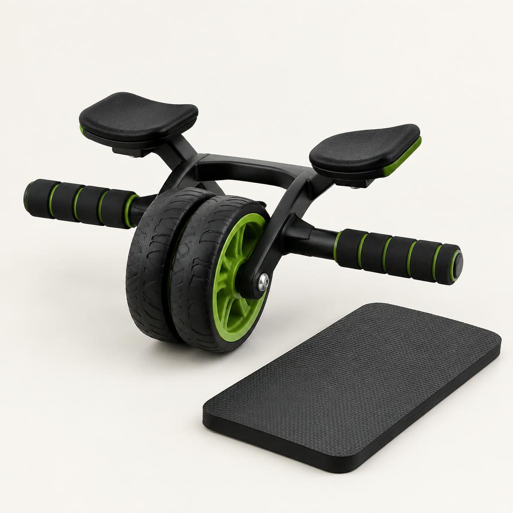 Roue abdominale professionnelle avec support coudes